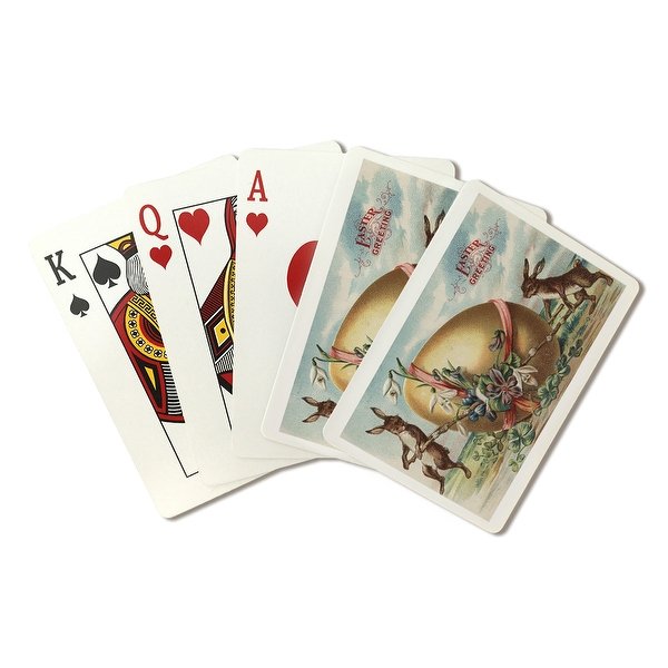 Easter-Greetings-Rabbits-by-a-Decorated-Egg-Poker-Playing-Cards-Deck